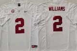 Alabama Crimson Tide #2 Ryan Williams White College NCAA Jersey -PNS