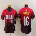 Women Nike Philadelphia Phillies #16 Brandon Marsh red majestic baseball jerseys city version 02