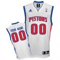 Detroit Pistons Custom white adidas Home Jersey for sale