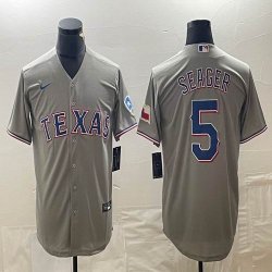 Nike Texas Rangers #5 Corey Seager gray majestic baseball jerseys