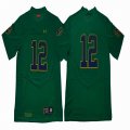 Norte Dame Fighting Irish Ian Book #12 green colege football jerseys