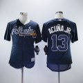 Atlanta Braves #13 Ronald Acuna Jr. dark blue Flexbase Authentic Collection Jersey