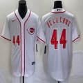 Nike Cincinnati Reds #44 Elly De La Cruz white majestic baseball jerseys -BD 03