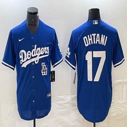 Los Angeles Dodgers #17 Shohei Ohtani Nike blue majestic baseball Jersey-BD 20