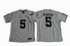 Women Heather Gray Michigan Wolverines Jabrill Peppers 5 College Football Limited Jerseys - Gridiron Gray II