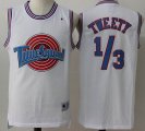 Tweety Bird 1-3 Tune Squad Space Jam Movie Basketball Jersey white