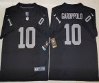 Las Vegas Raiders Jimmy Garoppolo Nike Black Color Rush Limited Jersey