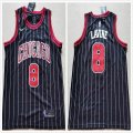 Nike Chicago Bulls #8 Zach LaVine Black basketball Jerseys-LC