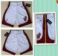 Miami Heat basketball Shorts white