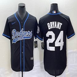 Nike Los Angeles Dodgers #24 Kobe Bryant black majestic baseball Jerseys Joint name -BD