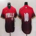 Nike Philadelphia Phillies #10 J.T. Realmuto red majestic baseball jersey city version 09