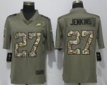 Nike Philadelphia Eagles 27 Jenkins Olive Camo Carson 2017 Salute to Service Limited Jersey