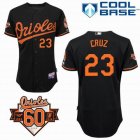 Baltimore Orioles CRUZ 23# Black 50th patch MLB Jerseys