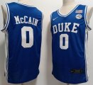 Duke Blue Devils #0 Jared McCain blue NCAA Basketball Jerseys