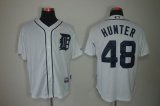 Detroit Tigers #48 Torii Hunter White MLB Jerseys