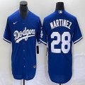 Nike Los Angeles Dodgers #28 Martinez blue majestic baseball Jerseys -BD