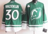 New Jersey Devils 30 BRODEUR green NHL Jerseys