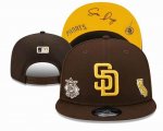 2023 San Diego Padres brown MLB Snapback Hats-YD