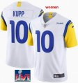 Women Nike Los Angeles Rams #10 Cooper Kupp white Color Rush Limited Jerseys