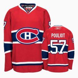 NHL Jerseys Montreal Canadiens 57 Pouliot Red