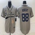 Nike Chicago White Sox #88 Luis Robert gray MLB Baseball jerseys Joint name-BD 02