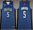 Nike Orlando Magic #5 Paolo Banchero blue NBA Jerseys 6 patch-XD