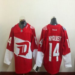 New Detroit Red Wings #14 Gustav Nyquist red ice hockey jersey