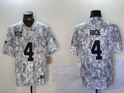 Kansas City Chiefs #4 Rashee Rice Nike Arctic Camo 2024 Salute to Service Limited Jersey -BD