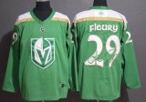 Vegas Golden Knights #29 Marc Andre Fleury green hockey Jersey