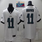 Philadelphia Eagles #11 Carson A.J. Brown white Color Rush Limited Jersey-BD