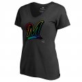 Women's Milwaukee Brewers Fanatics Branded Pride Black T-Shirt