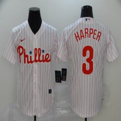 Nike Philadelphia Phillies #3 Bryce Harper white majestic baseball jersey