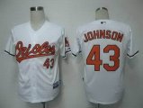 Baltimore Orioles 43 Jim Johnson white MLB Jerseys