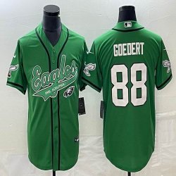 Nike Philadelphia Eagles #88 Dallas Goedert Green baseball jerseys Joint name BD 01