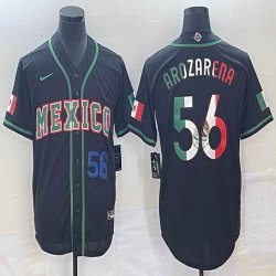 2023 World Cup Mexico #56 Randy Arozarena black majestic baseball jerseys 08