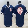 Nike New York Yankees blank blue majestic baseball Jerseys-BD 05