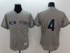 2016 New York Yankees #4 gray elite baseball jersey