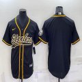 Nike New Orleans Saints blank black baseball jerseys Joint name-BD