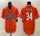 Nike Chicago Bears #34 Walter Payton orange baseball Joint name -BD 02