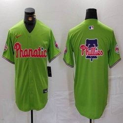 Nike Philadelphia Phillies blank light green majestic baseball jersey 04