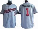 Minnesota Twins 1# Hudson Grey MLB Jerseys