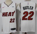 Nike Miami Heat #22 Jimmy Butler White nba basketball jerseys -S8