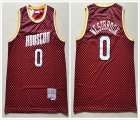 Houston Rockets #0 Russell Westbrook red throwback Basketball jersey-XD