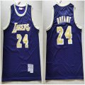 Los Angeles Lakers #24 Kobe Bryant purple throwback nba basketball jersey