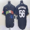 2023 World Cup Mexico #56 Randy Arozarena black majestic baseball jerseys 27