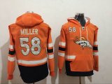 Denver Broncos #58 Von Miller orange nfl Hooded Sweatshirt