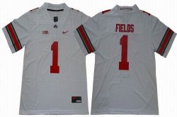 Georgia Bulldogs #1 Justin Fields white College Football Color Rush Limited Jersey-HJ