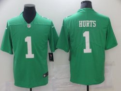 Nike Eagles #1 Jalen Hurts green Color Rush Limited Jersey-BD