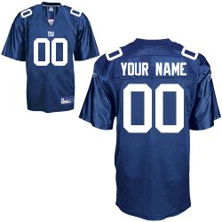 New York Giants Customized Personalized Team Color Jerseys