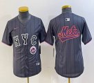 Youth Nike New York Mets blank gray majestic majestic baseball jerseys city version 07